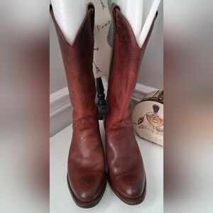 Frye Brown Learher Tall Women's Boots Sz 11M Excellent Pre-Owned Condition